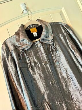 Ruby Rd. Metallic Silver Light Jacket